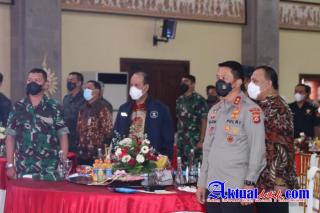 Kapolda Bali Hadiri Kegiatan Welcome Speech Diskusi Panel Antara BNN, KPK dan BNPT