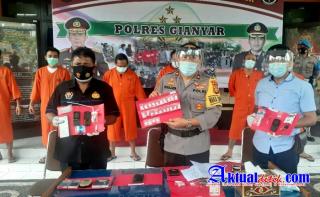 Enam Tersangka Narkoba Dibekuk Polres Gianyar