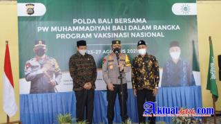 Polda Bali Pupuk Toleransi Dan Kerukunan Umat Beragama Melalui Vaksinasi Masal