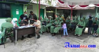 Kodim 0413/Bangka Gelar Vaksinasi Tahap I Kepada Ibu Persit Kartika Chandra Kirana