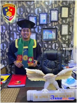 Iptu Ainul Yaqin Raih Gelar Magister Hukum di USU