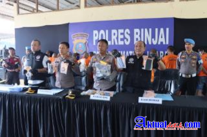 Polres Binjai Komitmen Perangi Narkoba, Operasi Antik Toba 2026 Ungkap 23 Kasus 28 Tersangka