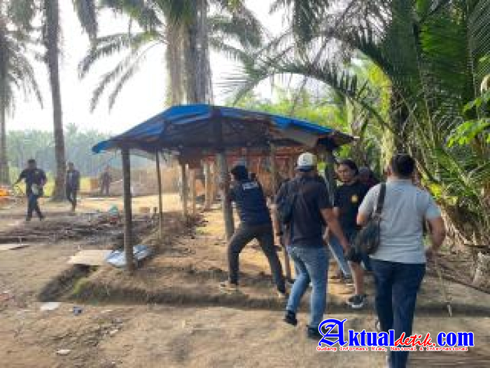Satresnarkoba Polres Binjai Kembali Grebek Dan Hancurkan Barak Narkoba Di Desa Perdamaian