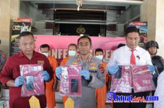 Ungkap 4 Kasus Narkoba, Kapolres Klungkung Pimpin Press Release