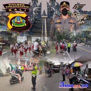 Pastikan Giat Masyarakat Aman dan Lancar, Kapolres Karangasem Turunkan Personil Dalam Pengamanan 