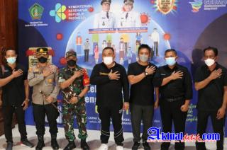 Kapolres Jembrana Hadiri Kegiatan Pencanangan Vaksinasi Lanjutan Booster Tahap III
