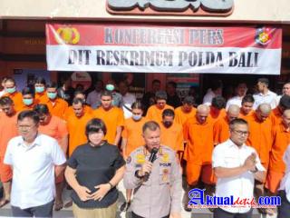 Press Coference Hasil Ops Sikat Agung Tahun 2023, Dit Reskrimum Polda Bali Berhasil Ungkap 88 Kasus