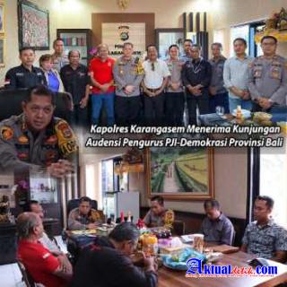 Kapolres Karangasem Menerima Kunjungan Audensi Pengurus PJI-D Provinsi Bali