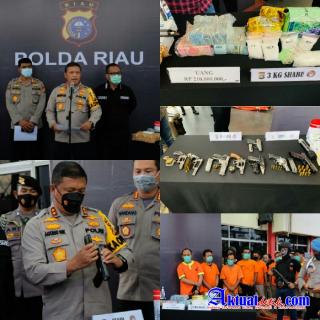 Polda Riau Perang Dengan Jaringan Narkoba, Ada Senjata...