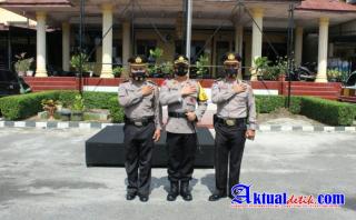 Kapolres Pematang Siantar Pimpin Upacara Korps Raport Kenaikan Pangkat Pengabdian Kepada Personil
