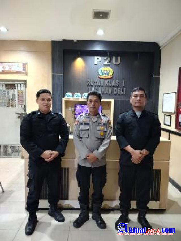 Polsek Medan Labuhan Perkuat Sinergi Keamanan Dengan Rutan Labudel Melalui Patroli Sambang Rutin