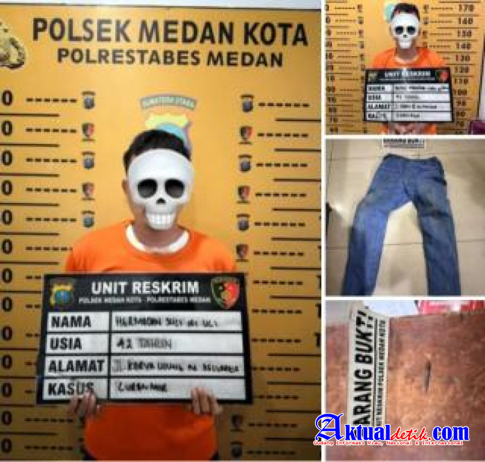 Polsek Medan Kota Ringkus Pelaku Pencurian Sepeda Motor