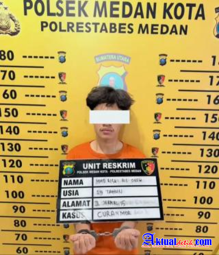 Unit Reskrim Polsek Medan Kota Berhasil Meringkus Salah Satu Komplotan Curanmor