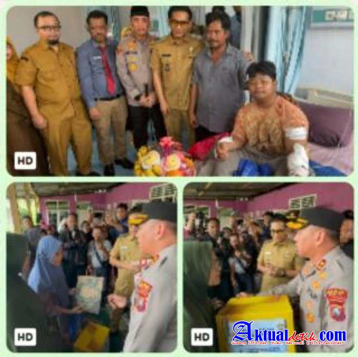 Kapolres Binjai Jenguk Korban Begal Pelajar Pastikan Pendampingan Dan Penanganan Maksimal