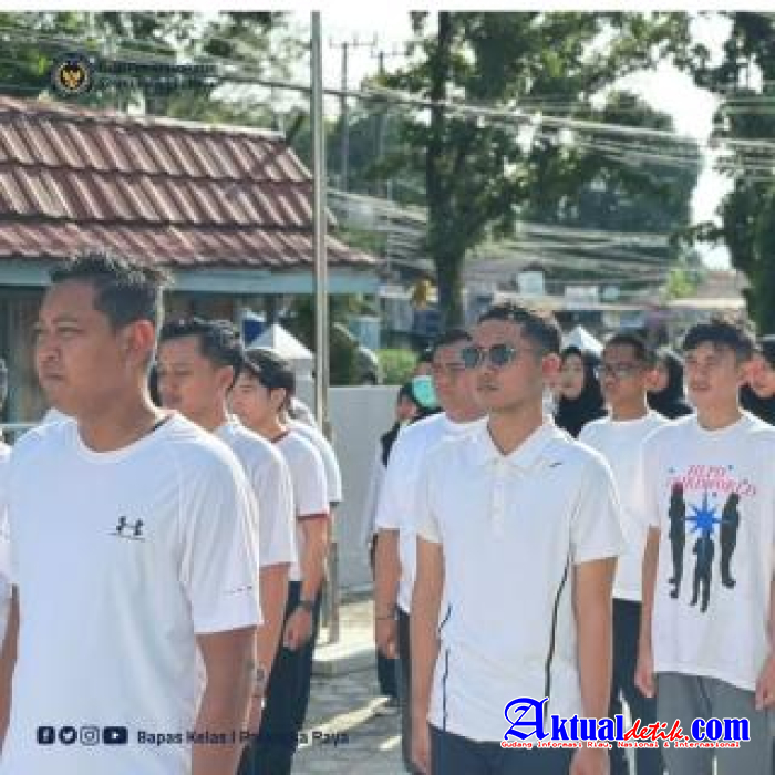 Bapas Palangka Raya Laksanakan Latihan Fisik Mental Dan Disiplin Melalui Latihan Baris Berbaris