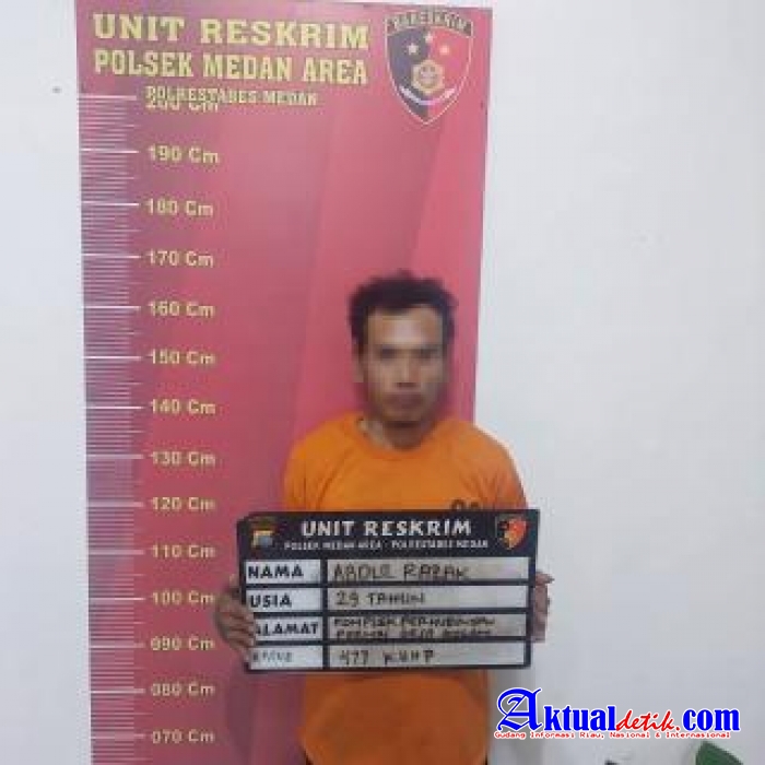 Polsek Medan Area Amankan Terduga Pelaku Pencurian Kaca Spion Mobil