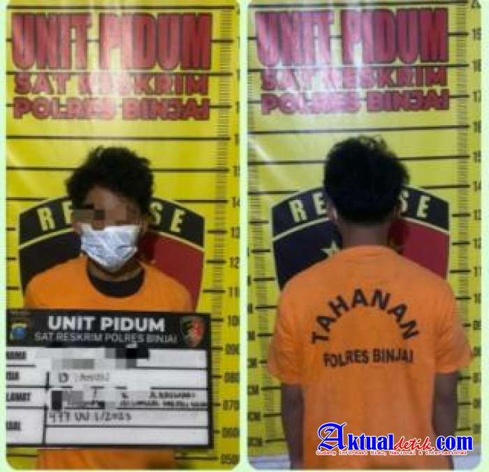 Team Cobra Satreskrim Polres Binjai Gelandang Pelaku Pencurian Motor Vario Diparkiran Fitnes Binjai