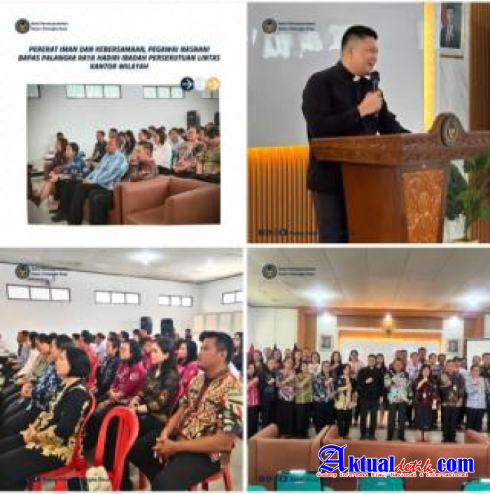 Kabapas Palangka Raya Theo Bersama Pegawai Nasrani Hadiri Ibadah Persekutuan Lintas IMIPAS
