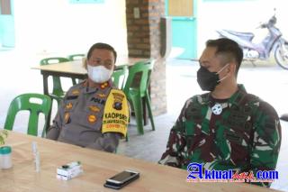 Sinergitas & Silaturahmi TNI/Polri, Kapolres Serdang Bedagai Sambut Dandim 0204/DS