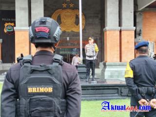 Karoops Polda Bali Pimpin Apel Gelar Pasukan OMB 2023 Tahap Kampanye