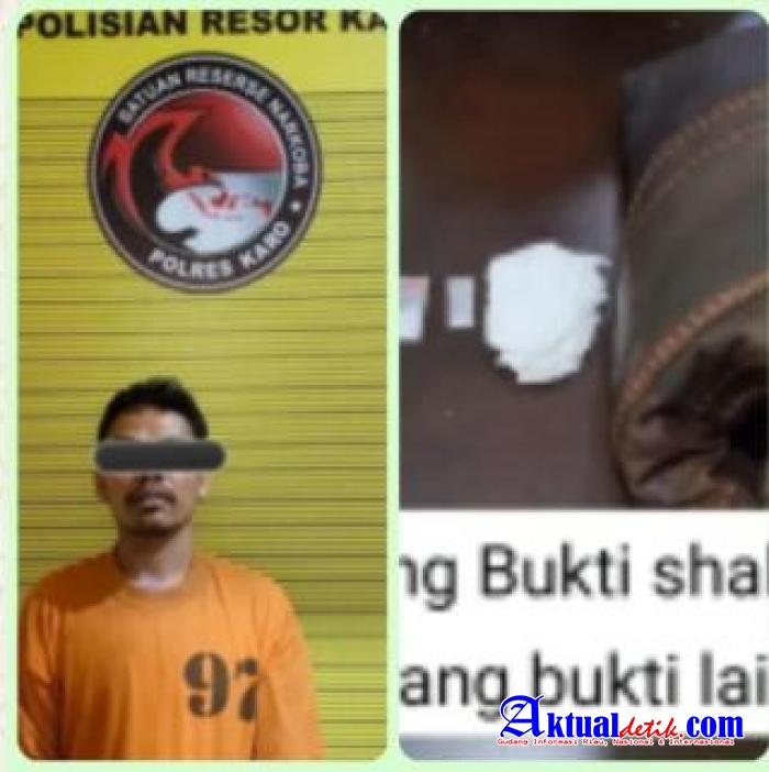 Satresnarkoba Polres Karo Tangkap Terduga Pengedar Sabu Di Pinggir Jalan Kacaribu