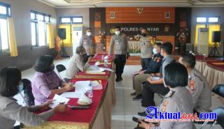 Kapolres Gianyar Sambut Kunjungan Tim Supervisi Biro Rena Polda Bali