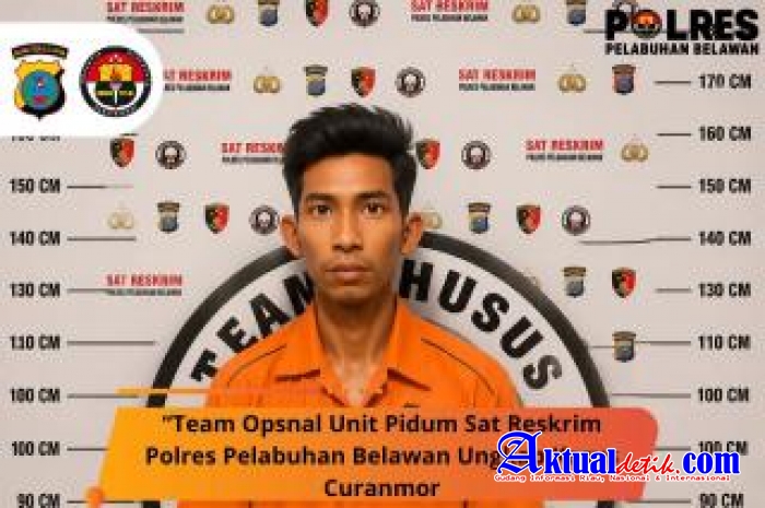 Unit Pidum Sat Reskrim Polres Pelabuhan Belawan Ungkap Kasus Curanmor