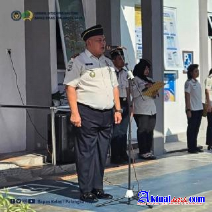 Kepala Bapas Palangka Raya Tekankan Profesionalisme Dan Akuntabilitas Dalam Apel Pagi