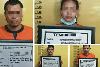 Empat Tersangka Curat di Tangkap Polisi Satu diantaranya Wanita
