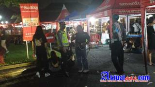 Personil Polsek Denpasar Timur (Dentim) Melaksanakan Pengamanan Konser Musik