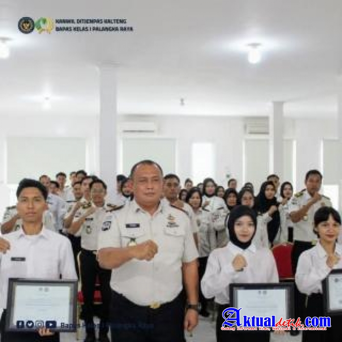 Suasana Haru Warnai Pelepasan Peserta Magang Kemenaker Batch II Di Bapas Palangkaraya