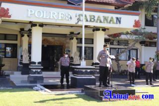 Waka Polres Tabanan Berikan Arahan saat Apel Pagi