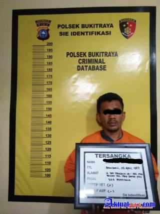 Bongkar Rumah Tetangga, Residivis Curat Tak Berkutik Ditangkap Tim Opsnal Polsek Bukit Raya