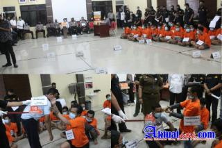 Satreskrim Polres Serdang Bedagai Rekonstruksi Penganiayaan Tewasnya Tersangka Cabul