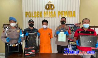Polsek Nusa Penida Tangkap Pencuri Brangkas Kantor Desa Sakti