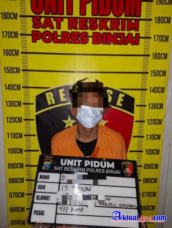 "Tak Berkutik, Pelaku Curanmor Diringkus Team Cobra Satreskrim Polres Binjai"