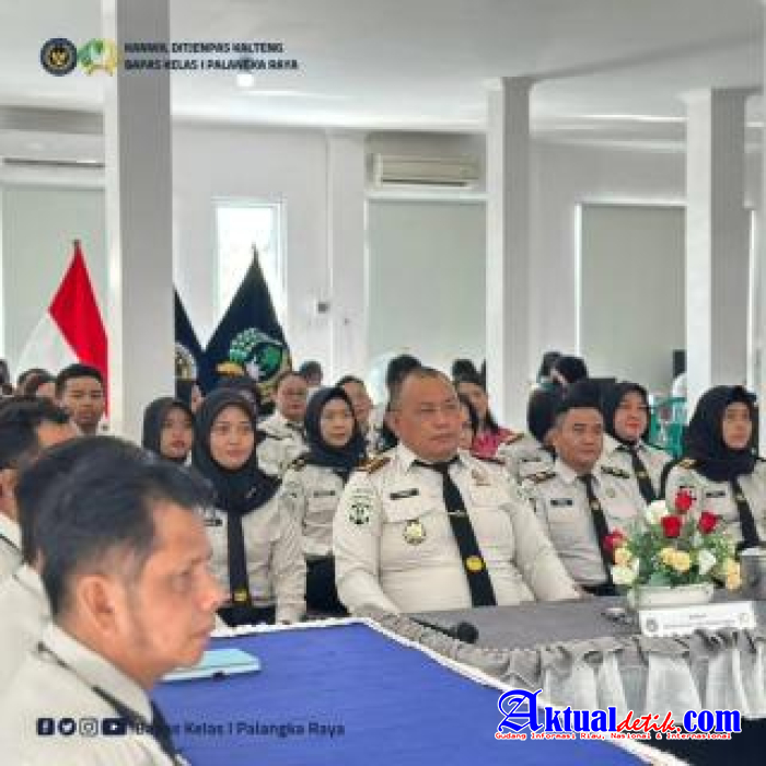 Bapas Palangka Raya Ikuti Pengarahan Dirjenpas Terkait Penguatan Pengamanan Dan Pengawasan