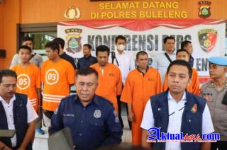Polres Buleleng Ungkap Tiga Belas Kasus Dengan Enam Belas Terduga Pelaku