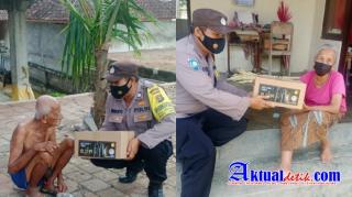 Ringankan Beban Masyarakat Terdampak Covid-19, Polsek Ubud Bagikan Paket Sembako