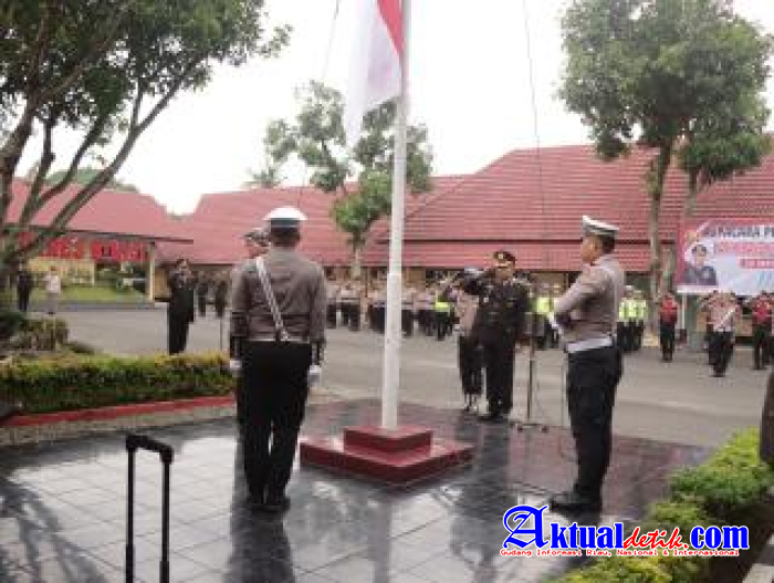 Memperingati Hari Kebangkitan Nasional Ke 118 Polres Binjai Laksanakan Upacara Bendera