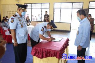 Kepala Kanwil Kemenkumham Bali, Saksikan Serah Terima Jabatan Karutan Bangli