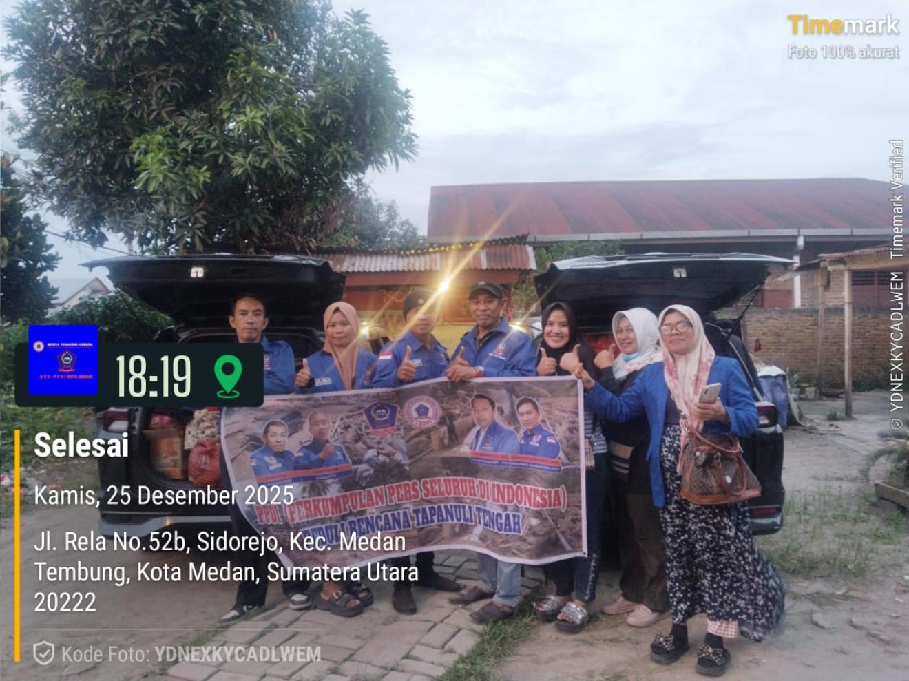 Organisasi Pers PPDI Peduli Korban Bencana Alam Tapteng