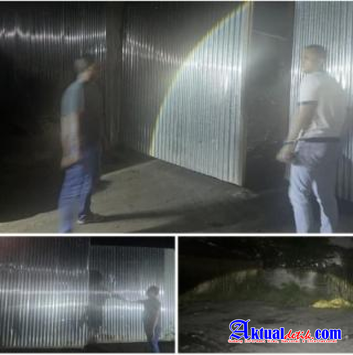 Sat Reskrim Polres Belawan Cek Lokasi Diduga Gudang Pengoplosan BBM Ilegal Di Desa Manunggal