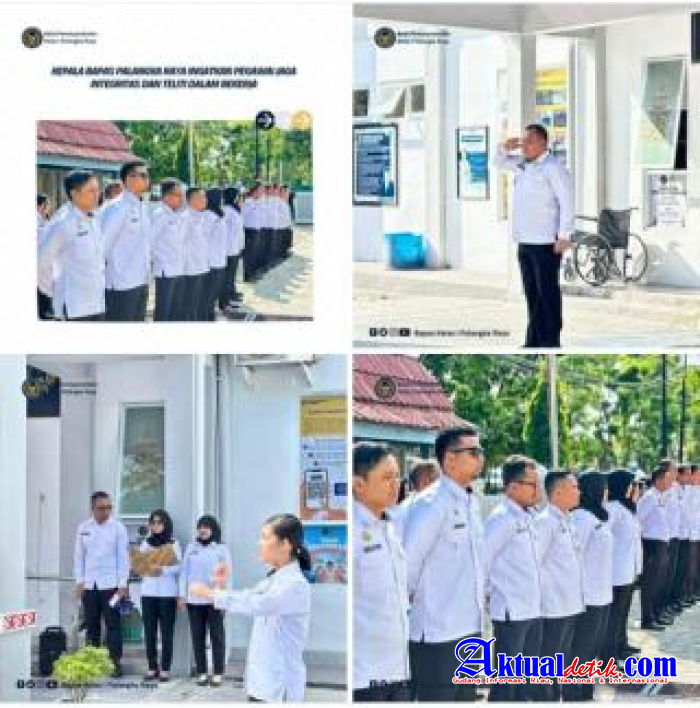 Bapas Palangka Raya Kembali Melaksanakan Apel Rutin Pagi Menyampaikan Aspirasi Kepada Pegawai