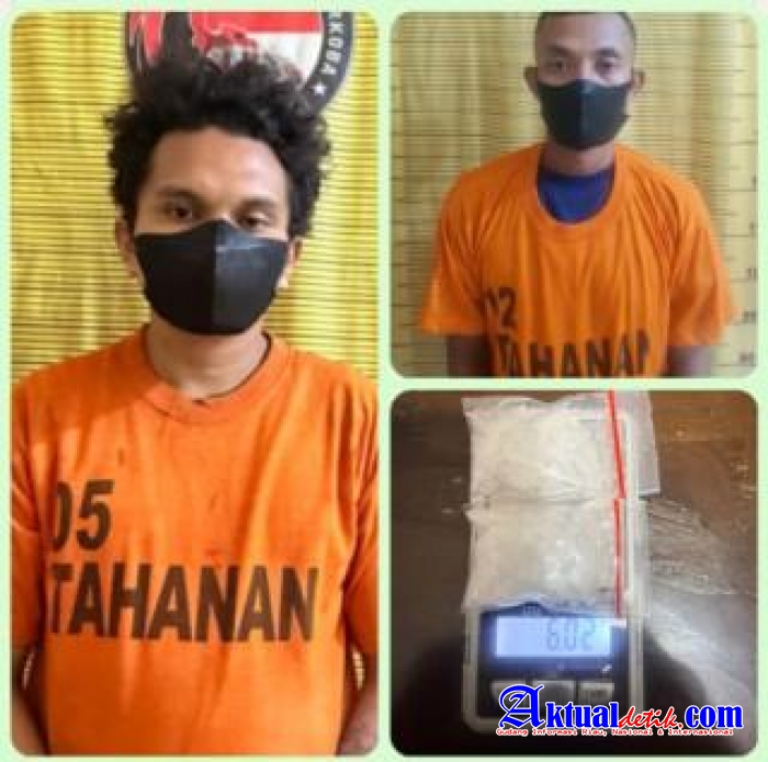 2 Pengedar Narkoba Di Kota Binjai Diringkus Satresnarkoba Polres Binjai berikut Barbuk