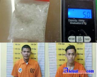 Satresnarkoba Polres Sergai Ciduk 2 Kurir Sabu