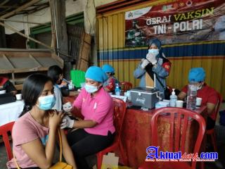 Melalui Gerai Vaksinasi Presisi Polres Karangasem, Masyarakat Umum Tetap Dilayani Untuk di Vaksin 