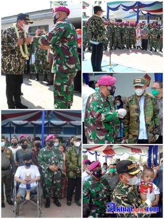 Gubsu menghadiri undangan Acara Bakti Sosial Yonmarhanlan I Belawan