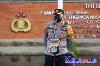 Pimpin Apel Jam Pimpinan, Begini Arahan Kapolres Karangasem