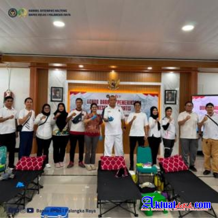 Bapas Palangka Raya Berpartisipasi Donor Darah Sebagai Aksi Kemanusiaan Kemerdekaan
